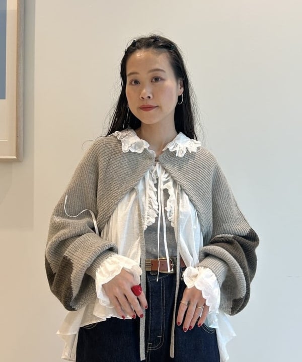 清水 彩乃さんの「BEAMS WOMEN｜maturely / ハート ボレロ」を使ったコーディネート