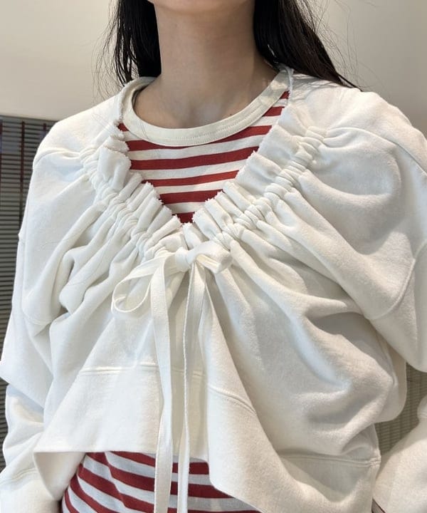 清水 彩乃さんの「BEAMS WOMEN｜【別注】cableami / モヘヤ ワッチキャップ」を使ったコーディネート