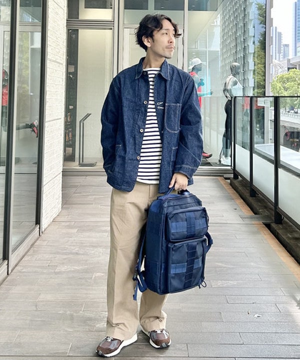 WAREHOUSE & CO. OVERALLS W.L. ネイビー ストライプ ビーミング ライフストア by ビームス アーバンドック ららぽーと豊洲