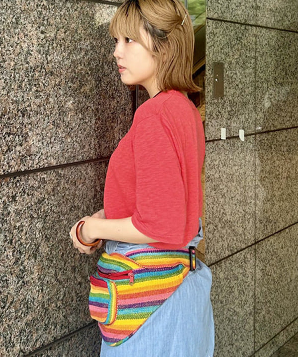 小原 もこさんの「BEAMS WOMEN｜【別注】Healthknit / ソフト スラブ Tシャツ」を使ったコーディネート