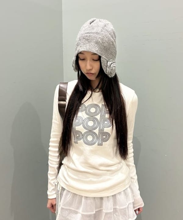 amiriさんの「BEAMS WOMEN｜【別注】athletic wear MASON / メッセージ ロングスリーブ Tシャツ」を使ったコーディネート