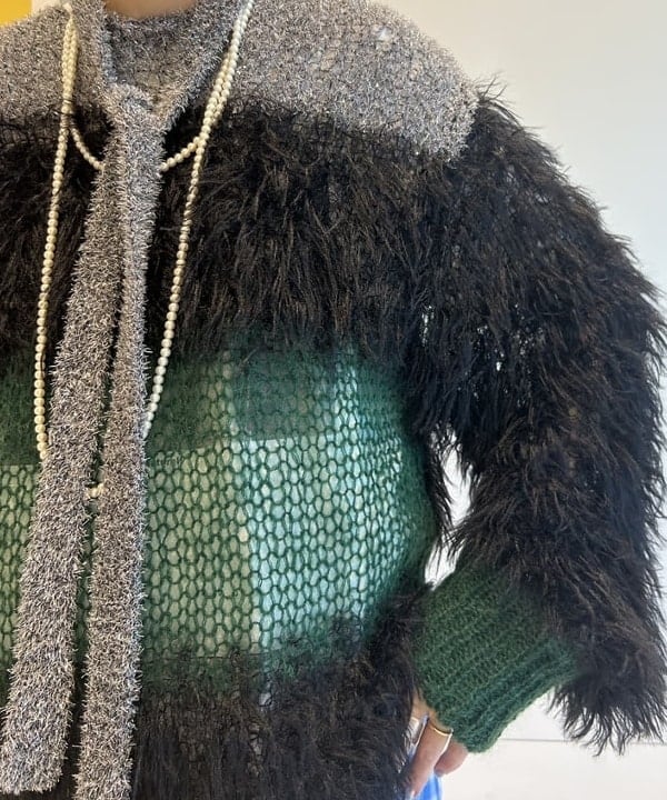 清水 彩乃さんの「BEAMS WOMEN｜maturely / スリーヤーン ボウタイ ロングスリーブ」を使ったコーディネート