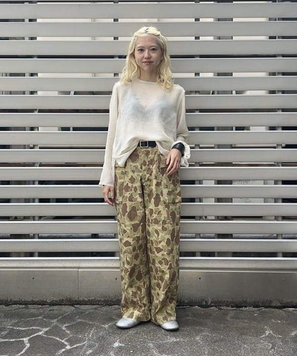 MATSUMOTO AMIさんの「BEAMS WOMEN｜maturely / メッシュ トップ ロングスリーブ」を使ったコーディネート