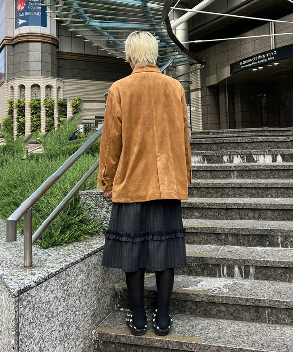 あさひさんの「BEAMS WOMEN｜フェイク スエード ハーフ コート」を使ったコーディネート