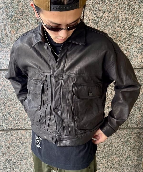 Ryohei Takataさんの「BEAMS WOMEN｜シープレザー ショート ジャケット」を使ったコーディネート