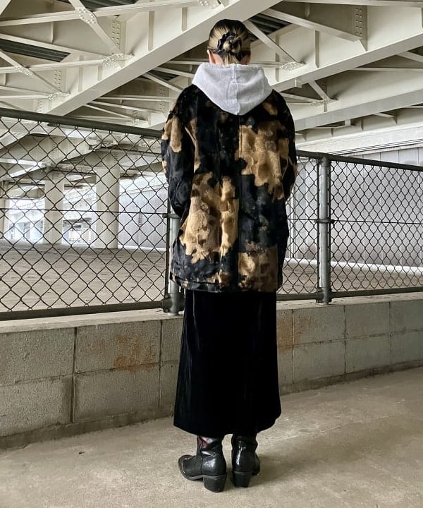 むりょさんの「BEAMS WOMEN｜RBS / フェイクファー ステンカラー コート」を使ったコーディネート