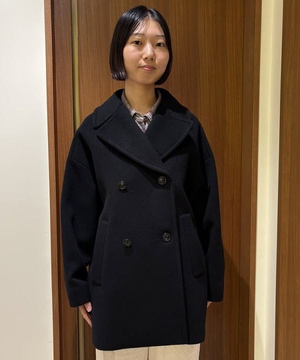 Kanaeさんの「BEAMS WOMEN｜TICCA / ウール ピーコート」を使ったコーディネート