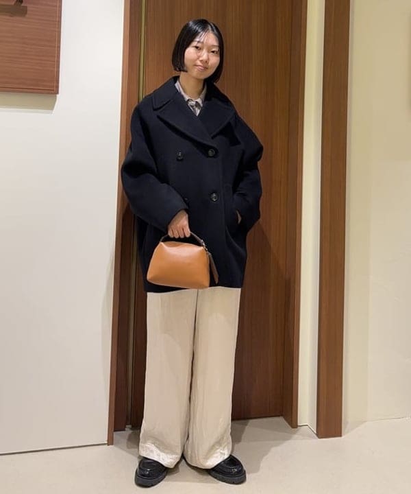 Kanaeさんの「BEAMS WOMEN｜TICCA / ウール ピーコート」を使ったコーディネート