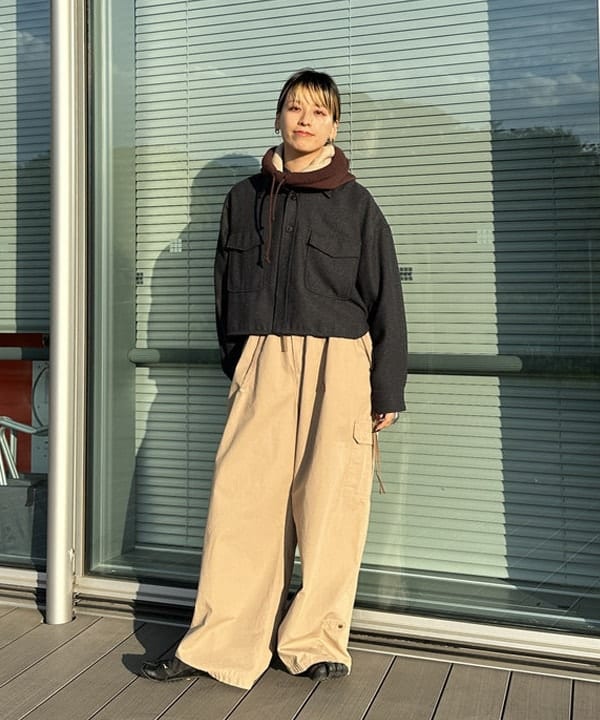 Heg.さんの「BEAMS WOMEN｜ショート ヘリンボーン CPO ジャケット」を使ったコーディネート