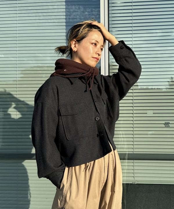 Heg.さんの「BEAMS WOMEN｜ショート ヘリンボーン CPO ジャケット」を使ったコーディネート