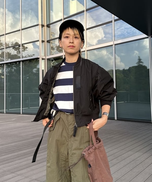 Heg.さんの「BEAMS WOMEN｜【別注】N,P,E / ペイシェントバッグ カラー デニム M」を使ったコーディネート