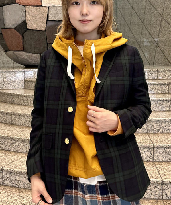 小原 もこさんの「BEAMS WOMEN｜クレイジー ベースボール ロングスリーブ」を使ったコーディネート