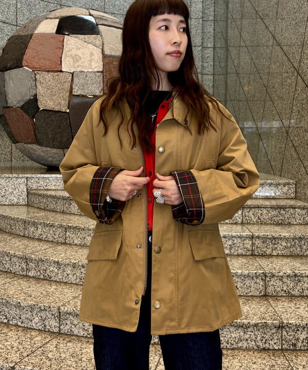 はやしあかねさんの「BEAMS WOMEN｜【別注】Barbour / BEDALE ジャケット」を使ったコーディネート