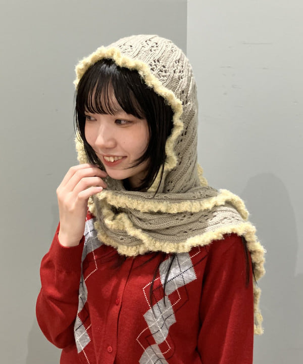 加歩さんの「BEAMS WOMEN｜アーガイル クルーネック カーディガン」を使ったコーディネート