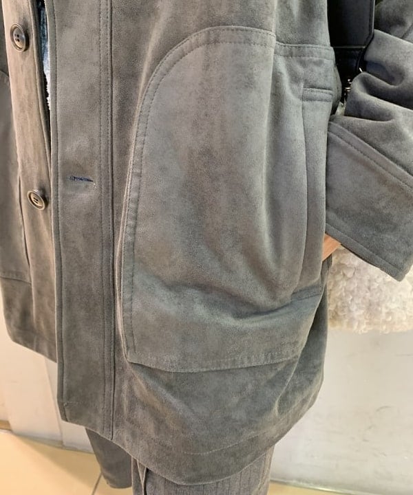 れいなさんの「BEAMS WOMEN｜フェイク スエード ハーフ コート」を使ったコーディネート