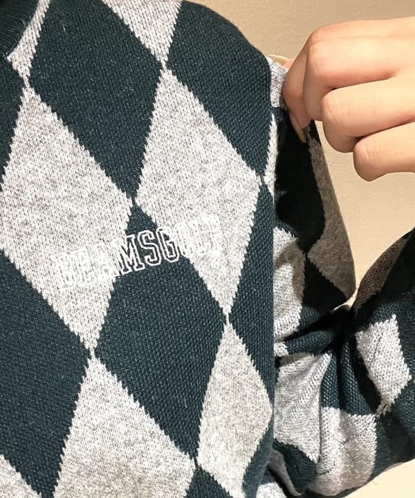 美品☆ビームスゴルフ　ハイブリッドダウン　ニット　カモフラ柄　2way 近年 ビームス ゴルフ 京都髙島屋S.C.店（1126066） スタイリング