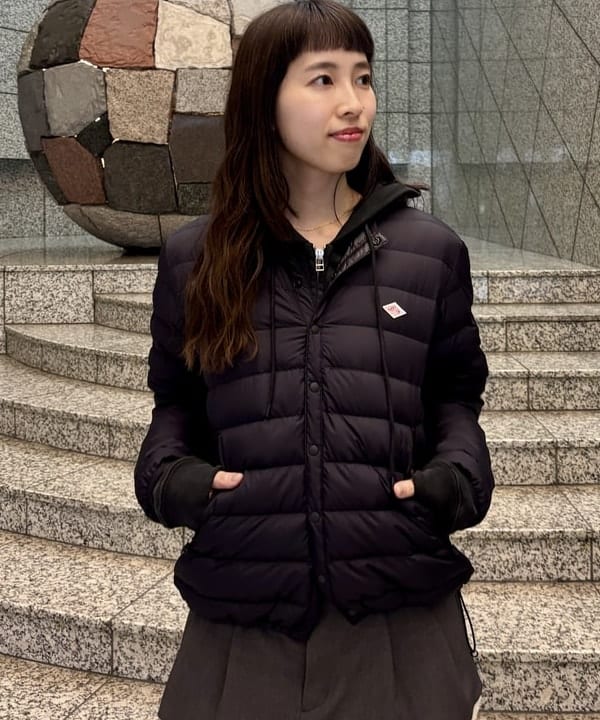 はやしあかねさんの「BEAMS WOMEN｜DANTON / CREWNECK INNER DOWN JACKET 25AW」を使ったコーディネート