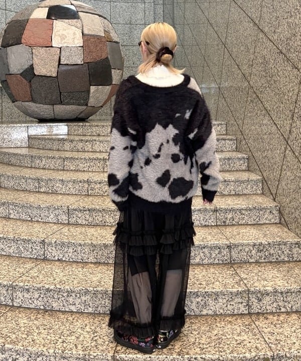 YABUさんの「BEAMS WOMEN｜ランダム リブ メロー ハイネック カットソー」を使ったコーディネート