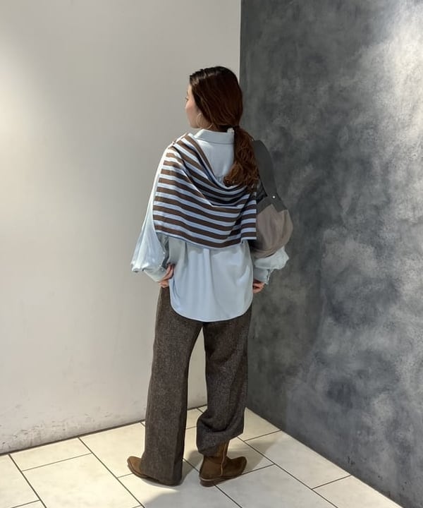 モモさんの「BEAMS WOMEN｜サテン ウエスタン シャツ」を使ったコーディネート