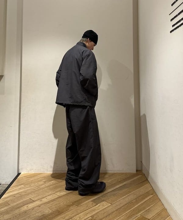 ビームス　ナイロン　セットアップ　大理石　ホワイト　シェルジャケット ビームス ナイロン セットアップ 大理石 ホワイト シェル