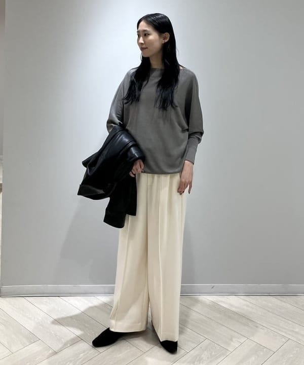 nodokaさんの「BEAMS WOMEN｜フェイクレザー シャツジャケット」を使ったコーディネート