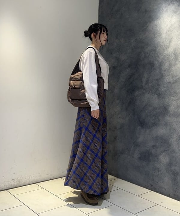ハルカさんの「BEAMS WOMEN｜チェック ロング Aライン スカート」を使ったコーディネート