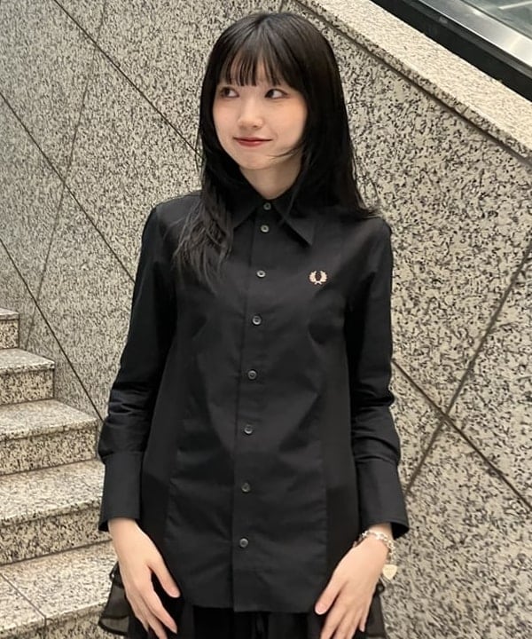 加歩さんの「BEAMS WOMEN｜【別注】FRED PERRY / ARGYLE JUMPER」を使ったコーディネート