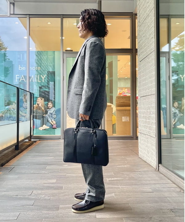入手困難 ビームスライツ ネイビー セットアップ ノーカラー セット L 51160063565_C_1.jpg