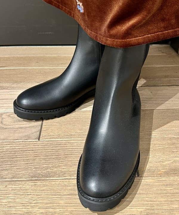 早川 萌子さんの「BEAMS WOMEN｜BATONER / ウール リブ ハーフジップ ニット」を使ったコーディネート