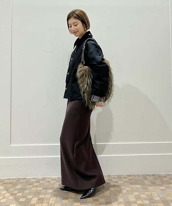 NATSUKIさんの「BEAMS WOMEN｜【別注】Barbour / TRANSPORT ジャケット」を使ったコーディネート