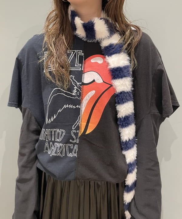 reiさんの「BEAMS WOMEN｜メタリックプリーツスカート」を使ったコーディネート