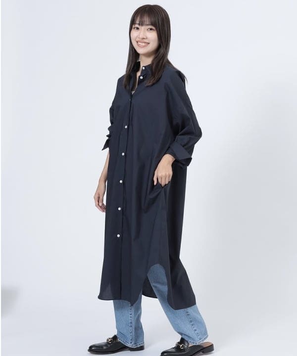 茂野 真楓さんの「BEAMS WOMEN｜タイプライター シャツ ワンピース」を使ったコーディネート