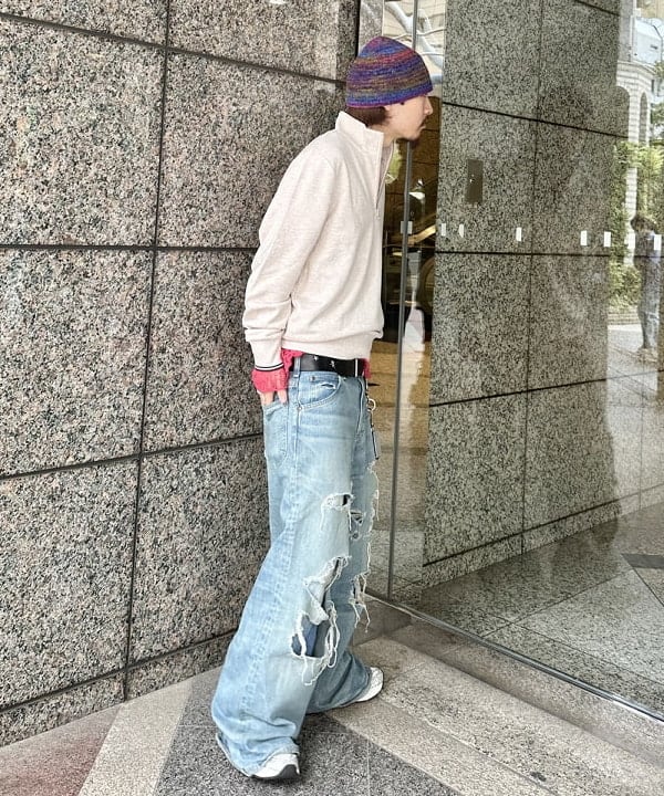 吉田 洸輝さんの「BEAMS WOMEN｜グラデーション ワッチキャップ」を使ったコーディネート