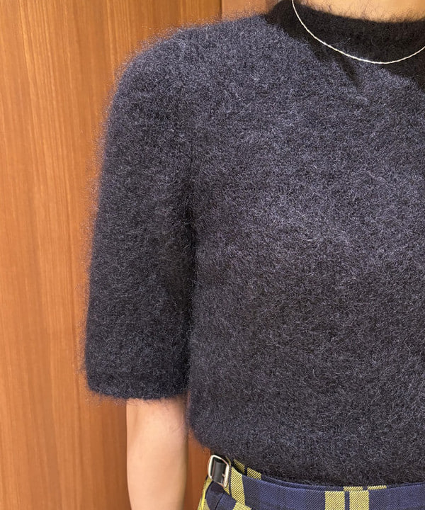 Kanaeさんの「BEAMS WOMEN｜モヘヤ ハーフスリーブ 2WAY プルオーバー」を使ったコーディネート