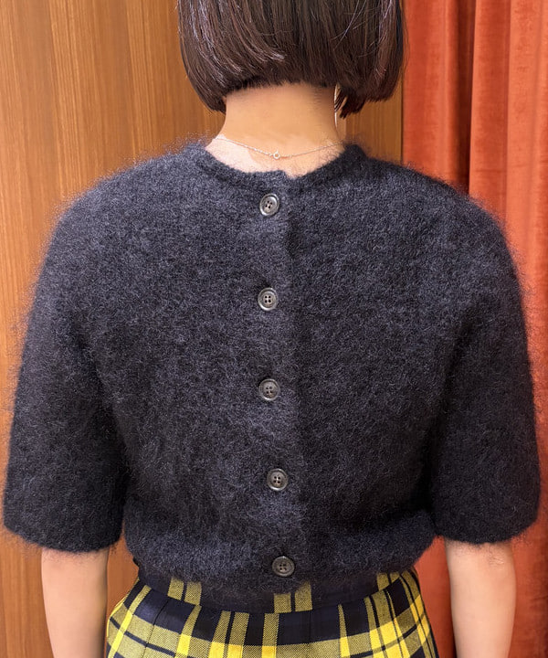 Kanaeさんの「BEAMS WOMEN｜モヘヤ ハーフスリーブ 2WAY プルオーバー」を使ったコーディネート