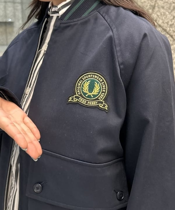 ばるたんさんの「BEAMS WOMEN｜【別注】FRED PERRY / Tennis Bomber Jacket」を使ったコーディネート