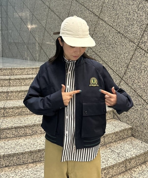 ばるたんさんの「BEAMS WOMEN｜【別注】FRED PERRY / Tennis Bomber Jacket」を使ったコーディネート