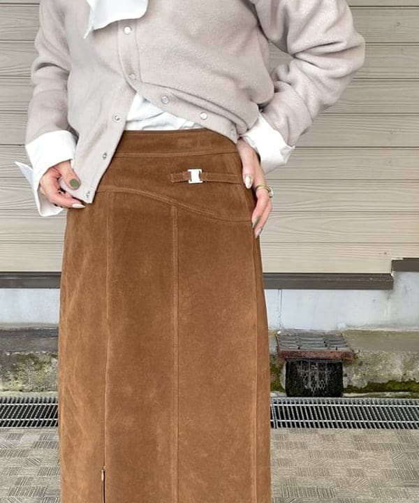 カタヤマ アヤさんの「BEAMS WOMEN｜ORCIVAL / フリース クルーネック カーディガン」を使ったコーディネート