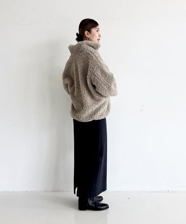 AONO SHIKAMAさんの「BEAMS WOMEN｜【WEB限定】TATRAS / LUELA ボア ブルゾン」を使ったコーディネート