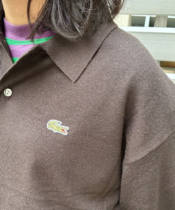 オカモト ミサキさんの「BEAMS WOMEN｜【別注】LACOSTE / ニット ポロシャツ」を使ったコーディネート