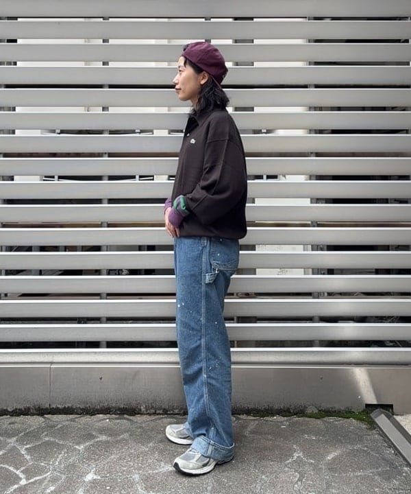 オカモト ミサキさんの「BEAMS WOMEN｜【別注】LACOSTE / ニット ポロシャツ」を使ったコーディネート