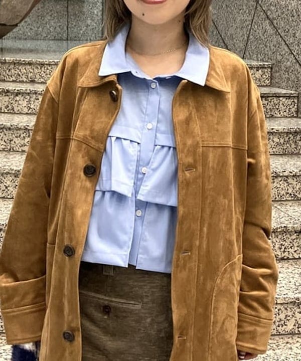 まゆちゃんさんの「BEAMS WOMEN｜ティアードクロップド シャツ」を使ったコーディネート