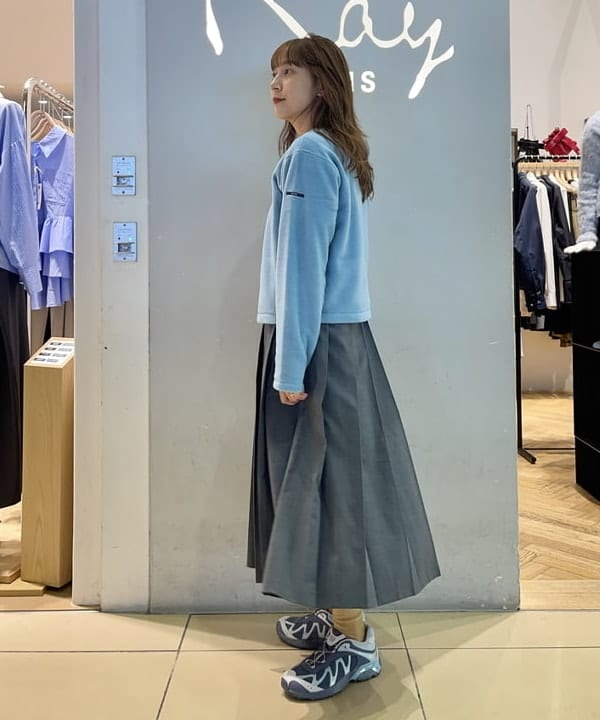 大木さんの「BEAMS WOMEN｜ORCIVAL / フリース クルーネック カーディガン」を使ったコーディネート