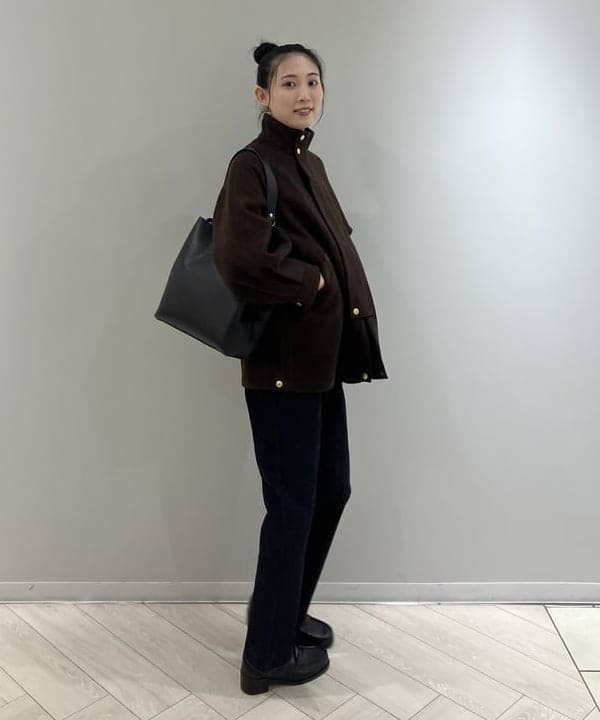 nodokaさんの「BEAMS WOMEN｜Traditional Weatherwear / ELGIN HEAT TWEED コート」を使ったコーディネート