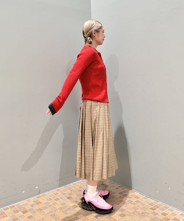 YABUさんの「BEAMS WOMEN｜リブ ポロ カーディガン」を使ったコーディネート