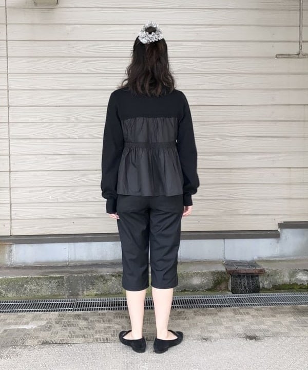 晶さんの「BEAMS WOMEN｜異素材 キリカエ カーディガン」を使ったコーディネート