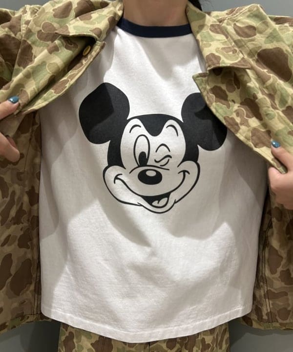 ばるたんさんの「BEAMS WOMEN｜【別注】BUZZ RICKSON'S / ヘリンボーン カモ ジャケット」を使ったコーディネート