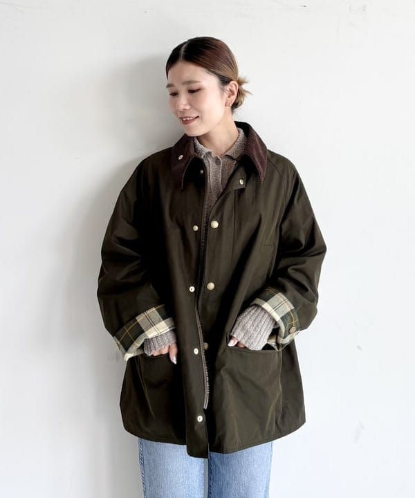 AONO SHIKAMAさんの「BEAMS WOMEN｜【別注】Barbour / BEDALE ジャケット」を使ったコーディネート