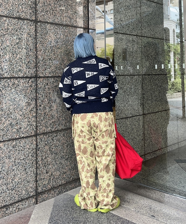 あゆさんの「BEAMS WOMEN｜AK+1 / ニット トートバッグ」を使ったコーディネート