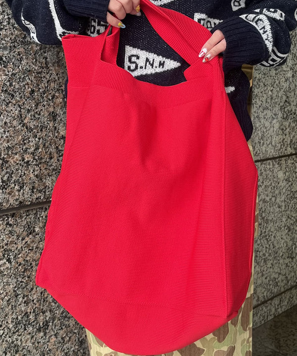 あゆさんの「BEAMS WOMEN｜AK+1 / ニット トートバッグ」を使ったコーディネート